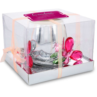 Grandma Pink Butterfly 3.5 oz 100% Soy Wax Candle Scent: Jasmine