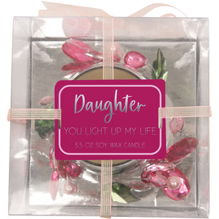 Daughter Pink Butterfly 3.5 oz 100% Soy Wax Candle Scent: Jasmine