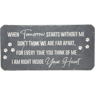 Pet Memorial 16" x 7.75" Garden Stone