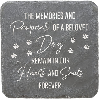 Dog Memorial 7.75" x 7.75" Garden Stone