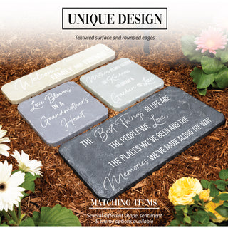 Welcome 16" x 3.75" Garden Stone