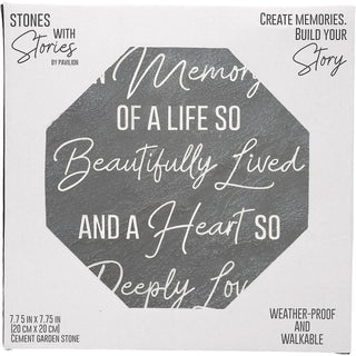 In Memory 7.75" x 7.75" Garden Stone