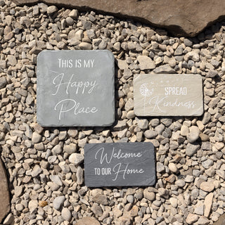 Spread Kindness 7" x 4.25" Garden Stone