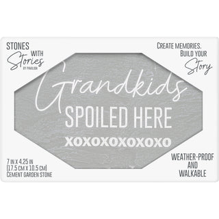 Spoiled Grandkids 7" x 4.25" Garden Stone