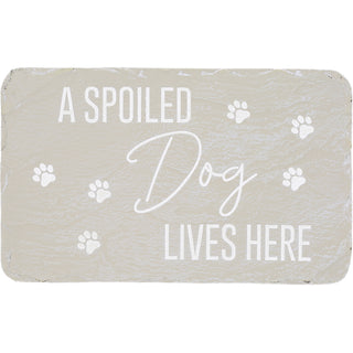 Spoiled Dog 7" x 4.25" Garden Stone