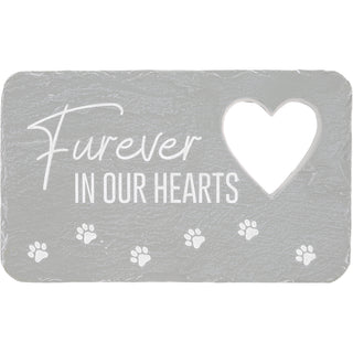 Furever In Our Hearts 7" x 4.25" Garden Stone