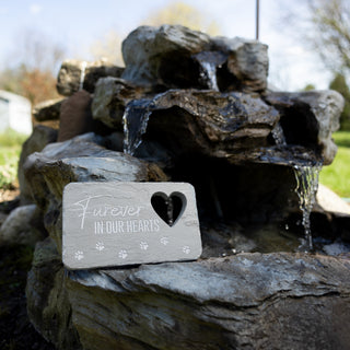 Furever In Our Hearts 7" x 4.25" Garden Stone