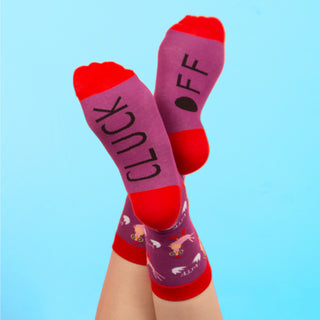 Cluck Off Unisex Cotton Blend Sock