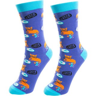 Not Meow-tivated Unisex Cotton Blend Sock