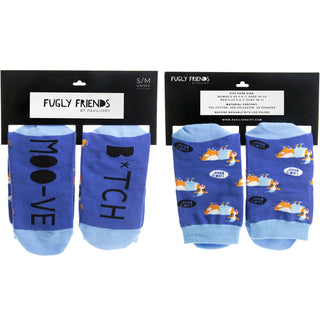 Moo-ve B*tch S/M Unisex Cotton Blend Sock