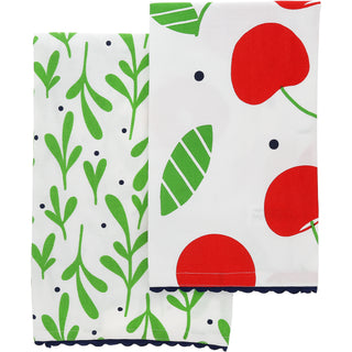 Cherries Tea Towel Gift Set (2 - 20" x 28")