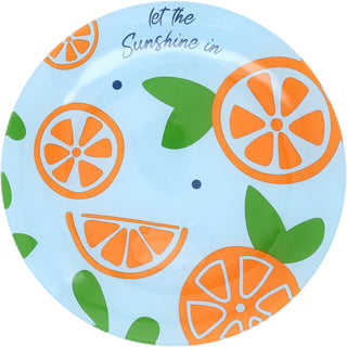 Oranges 8" Glass Appetizer Plate