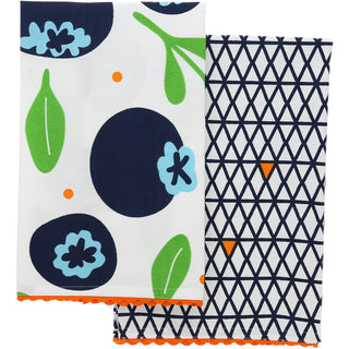 Blueberries Tea Towel Gift Set (2 - 20" x 28")