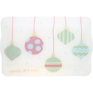 Holiday 16.75" x 11" Glass Serving Tray