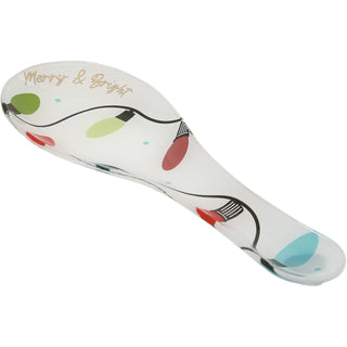 Holiday 9.25" Glass Spoon Rest