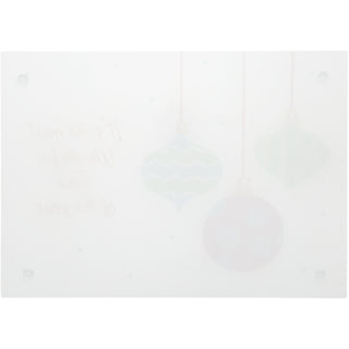 Holiday 13.75" x 9.75" Glass Cutting Board