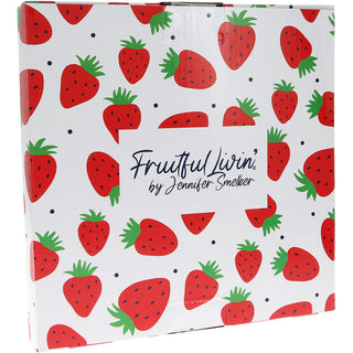 Strawberries 8" Glass Appetizer Plate