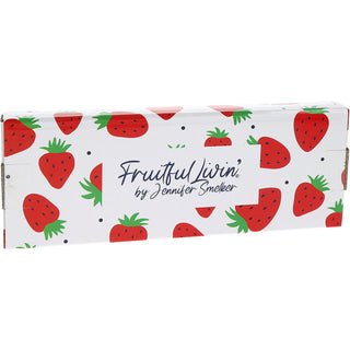 Strawberries 9.25" Glass Spoon Rest
