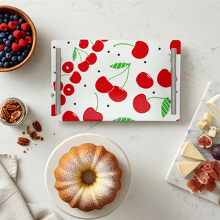 Cherries 11.75" x 7.5" Serving Tray