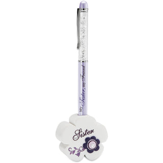 Sister 2" x 1.75" Flower Pen Holder