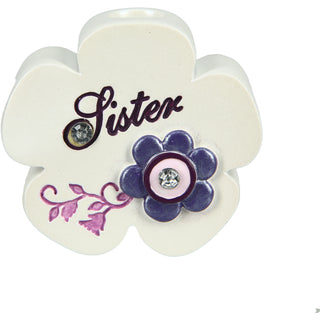Sister 2" x 1.75" Flower Pen Holder