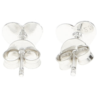 Mom 7mm Sterling Silver Heart Stud Earrings