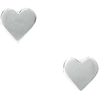 Love You Daughter 7mm Sterling Silver Heart Stud Earrings