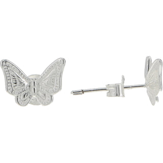 Butterflies 7mm Sterling Silver Butterfly Stud Earrings