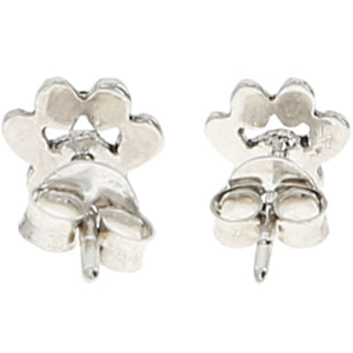 Cat Lover 6mm Sterling Silver Pawprint Stud Earrings