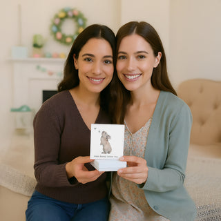 Bunny Loves You 7mm Sterling Silver Heart Stud Earrings