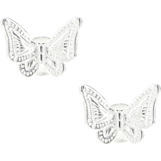 Granddaughter 7mm Sterling Silver Butterfly Stud Earrings