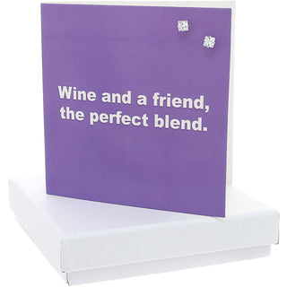 Blend 4mm Sterling Silver Cubic Zirconia Stud Earrings