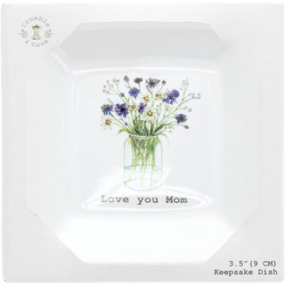 Love You Mom 3.5" Keepsake Dish