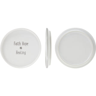 Faith Hope Cure 17 oz Cup with Coaster Lid