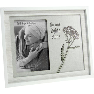 No One Fights Alone 9.75" x 8.25" Frame (Holds 4" x 6" Photo)