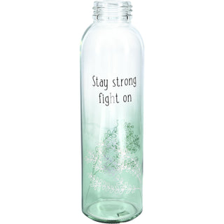 Stay Strong 16.5 oz Glass Water Bottle