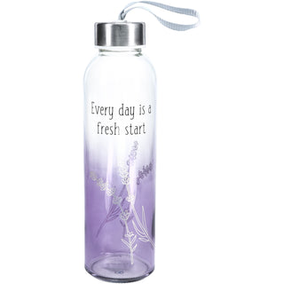 Fresh Start 16.5 oz Glass Water Bottle