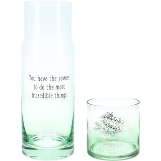 Incredible Things 32 oz Water Carafe and Tumbler Set