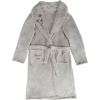 Loved One Size Fits Most Gray Royal Plush Robe