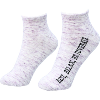 Relax Low Cut, Moisturizing Gel Socks
Scent: Light Lavender