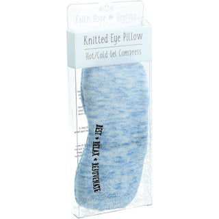 Relax Knitted Eye Pillow Hot or Cold Gel Compress