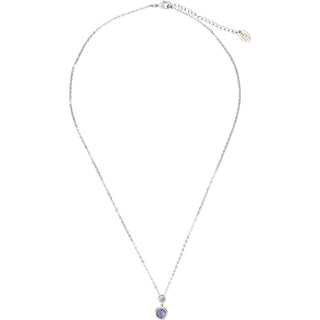 Faith
Violet Mist Opal 16.5"-18.5" Rhodium Plated Inspirational Necklace