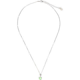 Survivor
Iced Lime Opal 16.5"-18.5" Rhodium Plated Inspirational Necklace