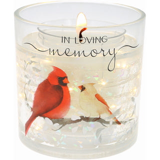Memory 5 oz Refillable Soy Wax Candle with LED Accents