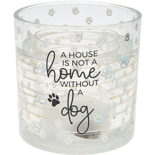 Dog 5 oz Refillable Soy Wax Candle with LED Accents