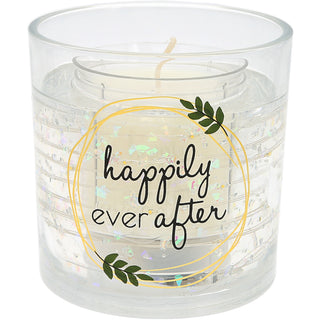 Ever After 5 oz Refillable Soy Wax Candle with LED Accents