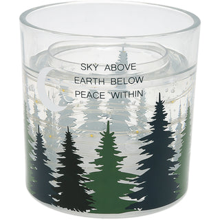 Peace Within 5 oz Refillable Soy Wax Candle with LED Accents