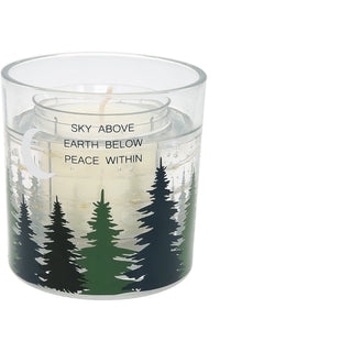 Peace Within 5 oz Refillable Soy Wax Candle with LED Accents