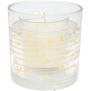 Stars 5 oz Refillable Soy Wax Candle with LED Accents