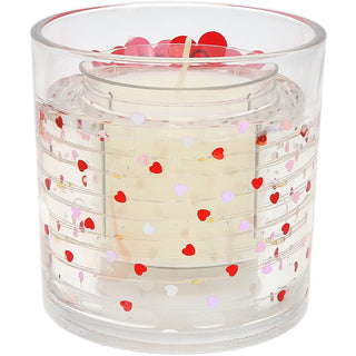 Love You 5 oz Refillable Soy Wax Candle with LED Accents